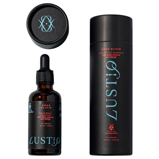 Lustiq Eros Elixir - kapky na podporu erekce pro muže - 50ml