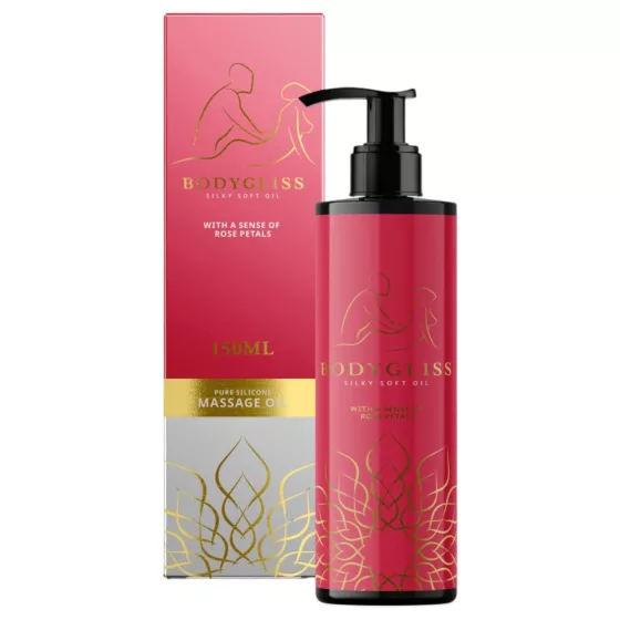 BodyGliss - masážní olej a lubrikant - růže - 150 ml