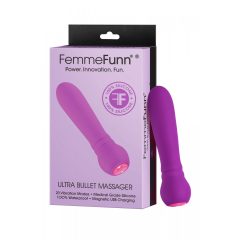  FemmeFunn Ultra Bullet - dobíjecí tyčový vibrátor Premium (fialový)
