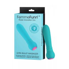   FemmeFunn Ultra Bullet - dobíjecí tyčový vibrátor Premium (tyrkysový)