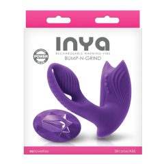   Inya Bump-N-Grind - rádiový a vyhřívaný 2v1 klitorální vibrátor (fialový)
