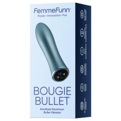   FemmeFunn Bougie - prémiový hliníkový vibrátor (stříbrný)