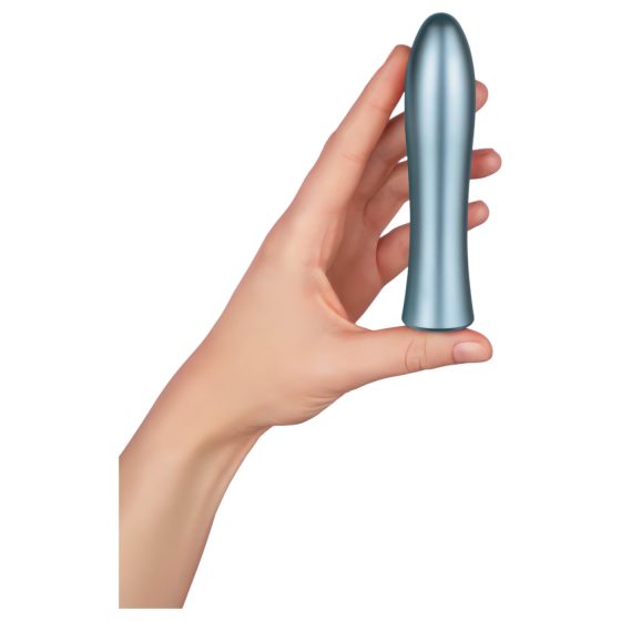 FemmeFunn Bougie - prémiový hliníkový vibrátor (stříbrný)