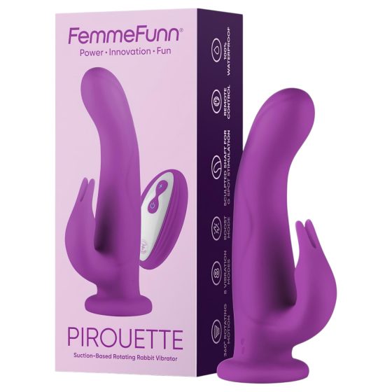 FemmeFunn Pirouette - dobíjecí, bezdrátový, prémiový vibrátor (fialový)