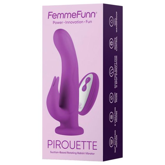 FemmeFunn Pirouette - nabíjecí, bezdrátový, prémiový vibrátor (fialový)