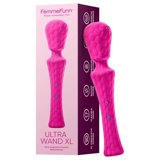 FemmeFunn Ultra Wand XL - prémiový masážní vibrátor (růžový)