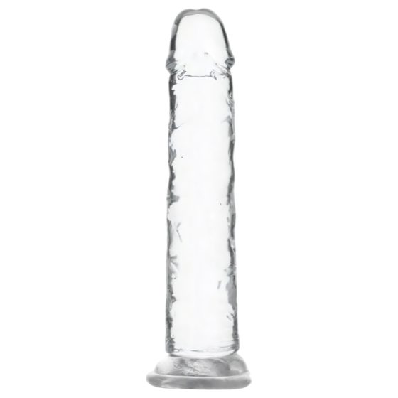 Addiction Crystal - přísavkový dildo (průhledný) - 18 cm