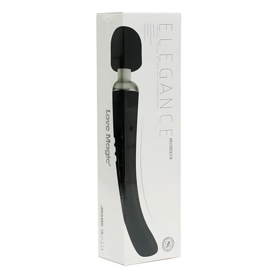 Love Magic Elegance Hůlka - akumulátorový masážní vibrátor (černá)