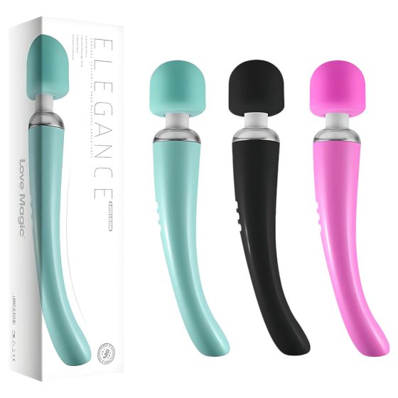 Love Magic Elegance Hůlka - akumulátorový masážní vibrátor (černá)