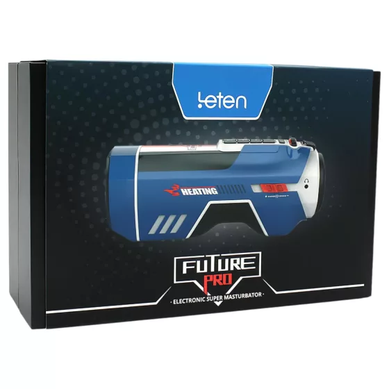 Leten SM Future Pro - síťový tlačný, svěrací a vyhřívaný masturbátor (modrý)