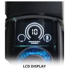   Leten SM320 - nyögő, lökő, melegítő maszturbátor (fekete)
