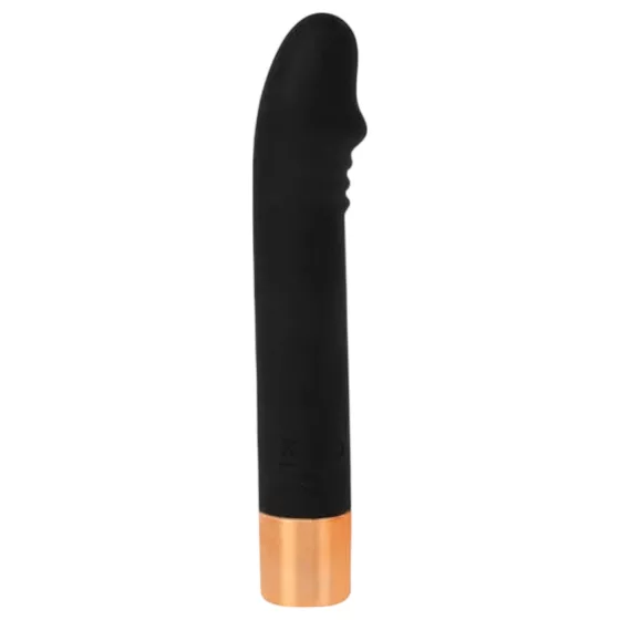 Charming Vibe Dick - vibrátor na G-bod - dobíjecí - černý