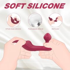   Sex HD Chomper - klitoriální a anální vibrátor (červený)