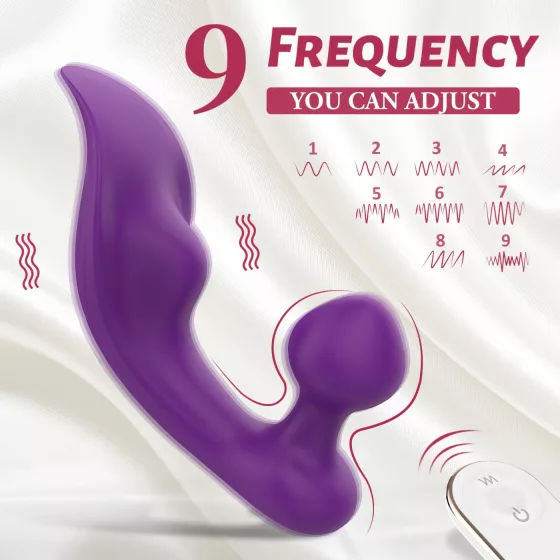 Sex HD Chomper - vibrátor na klitoris a anální stimulaci - voděodolný lila