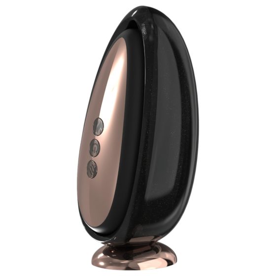 Sex HD Mirror - vyhřívaný vibrační jazýček (černý)