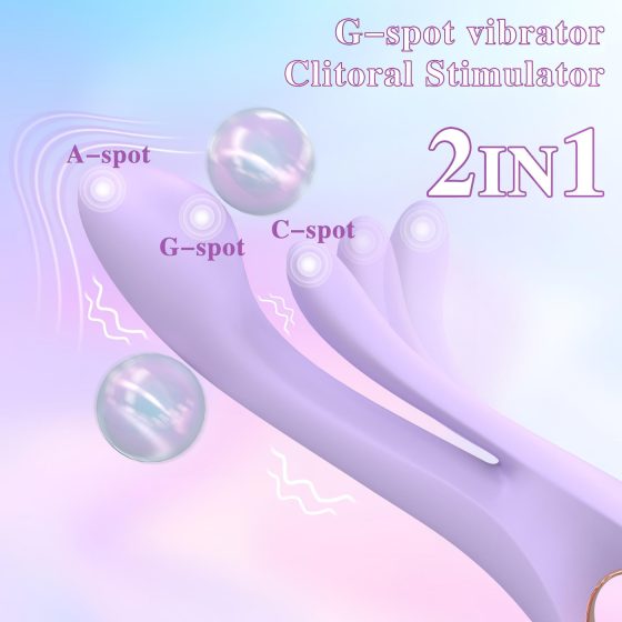 Sex HD Kaethe - vibrátor na klitoris s ramenem - fialový