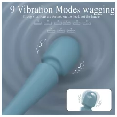 SEX HD Dancer - masážní vibrátor - turkizová