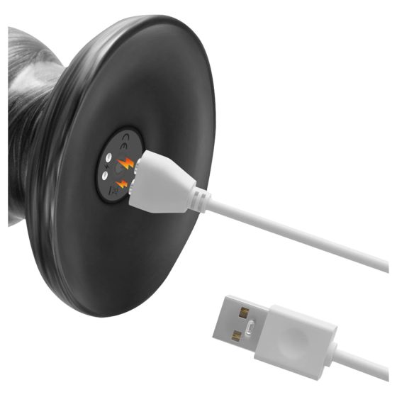 Lovetoy Královská Velikost - extra velký vibrátor - 32 cm (šedý)