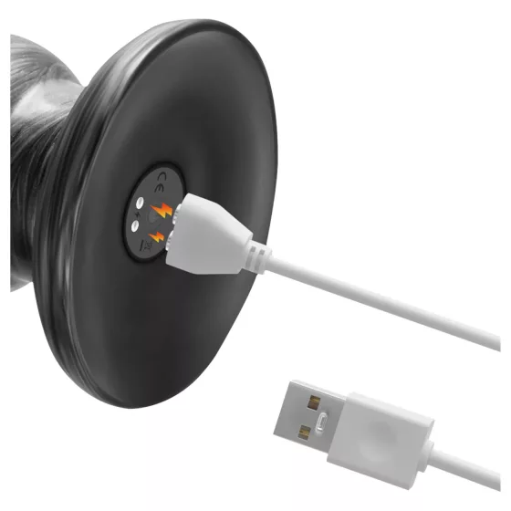 Lovetoy King Sized - vibrátor extra velký - 32 cm - šedý