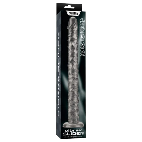 Lovetoy King Sized - extra velký vibrátor - 40,5 cm (šedý)