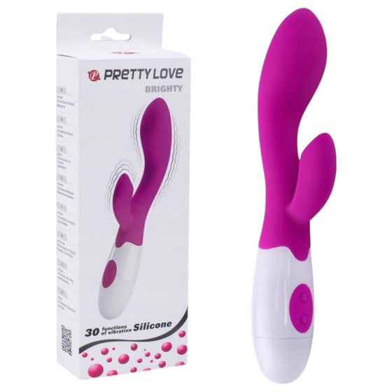 Pretty Love Brighty - G-bodový vibrátor s klitorální stimulací (fialový)