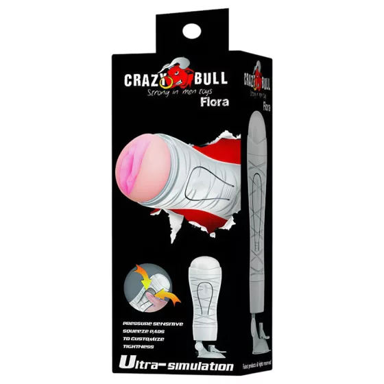 Crazy Bull - masturbátor s přísavkou - realistický - tělová barva