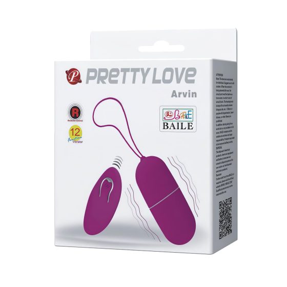 Pretty Love Arvin - rádio vibrační vajíčko (růžové)