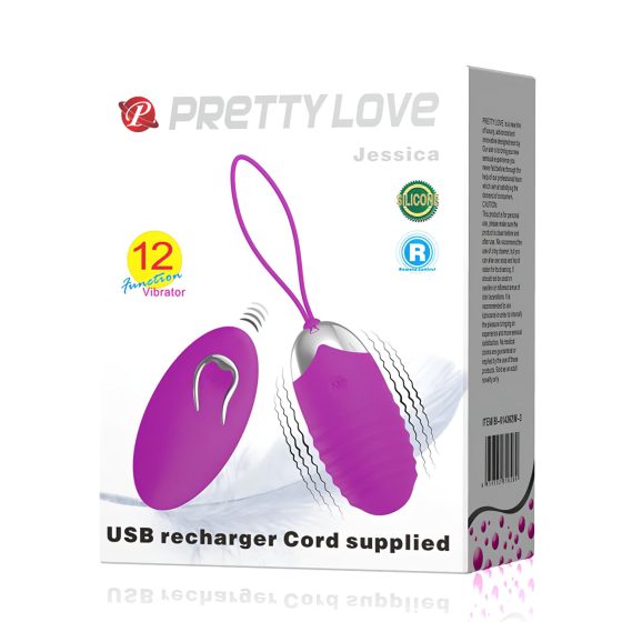 Pretty Love Jessica - vibrační vajíčko (fialové)
