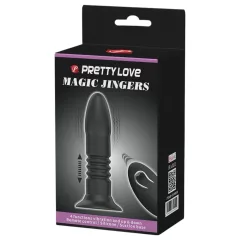   Pretty Love Magic Jinger - tlačný anální vibrátor (černý)