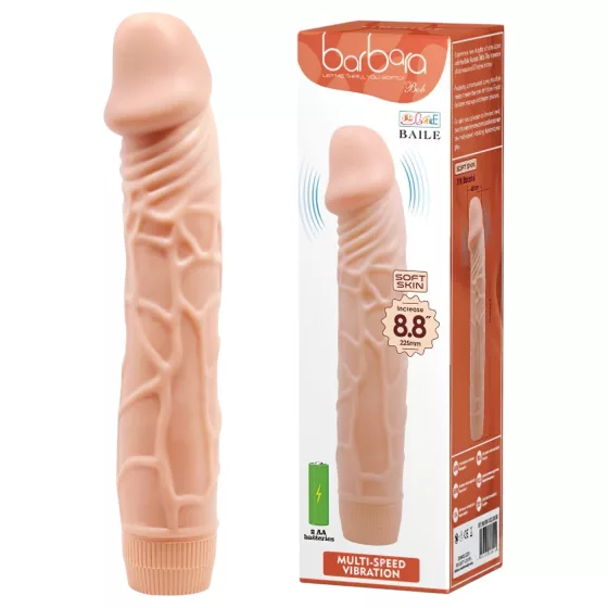 Baile Barbara - realistický vibrátor - 22,5 cm - tělová