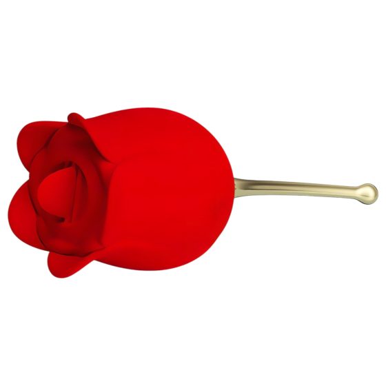 Pretty Love Rose Lover – jazýčkový 2v1 klitorální vibrátor (červený)