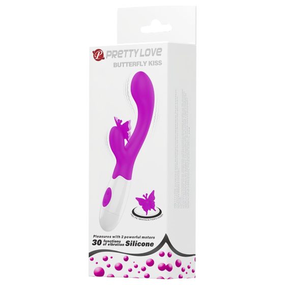 Pretty Love Butterfly Kiss – vibrátor s ramenem na klitoris (růžový)