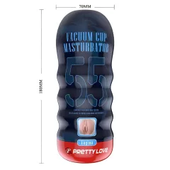   Pretty Love - masturbátor s realistickou vaginou - vakuový pohár - naturální