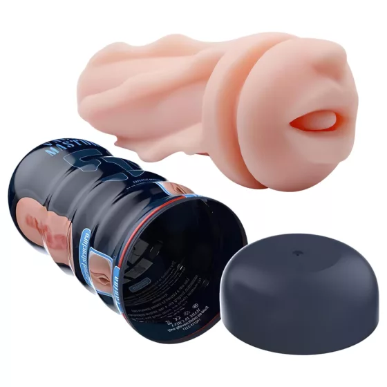 Pretty Love Vacuum Cup - realistický masturbátor ve tvaru úst (tělová barva)