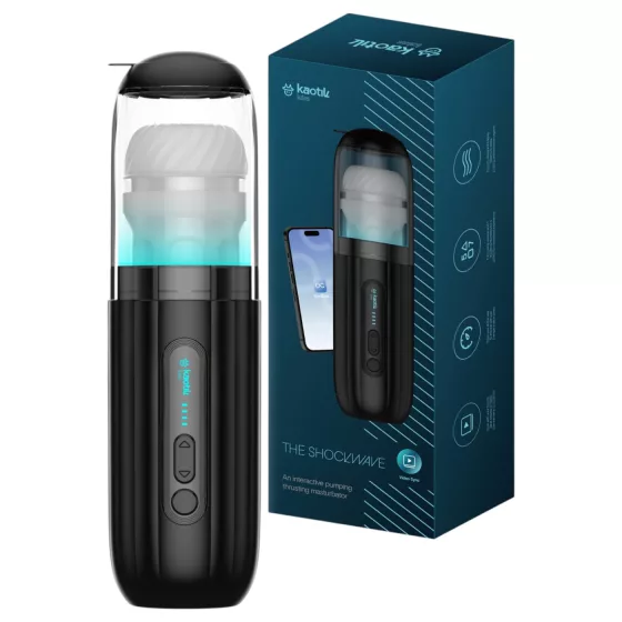 Kaotik Labs Shockwave - interaktivní tlačící masturbátor (průhledný)