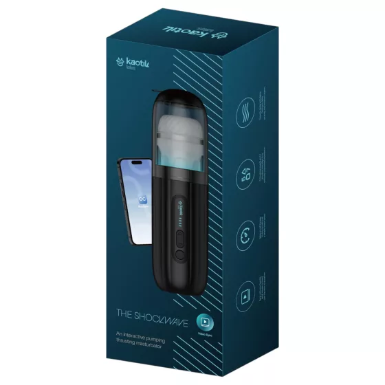 Kaotik Labs Shockwave - interaktivní tlačící masturbátor (průhledný)