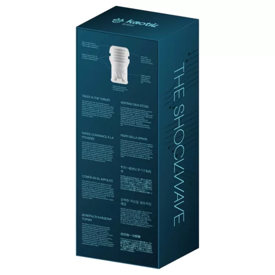 Kaotik Labs Shockwave - interaktivní tlačící masturbátor (průhledný)