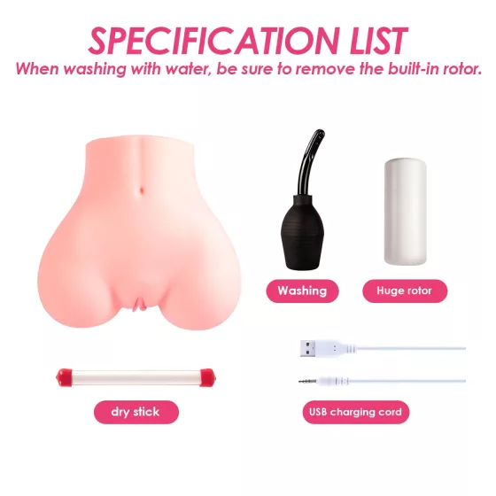 Vibeconnect - chytrý masturbátor torzo - realistický - naturální