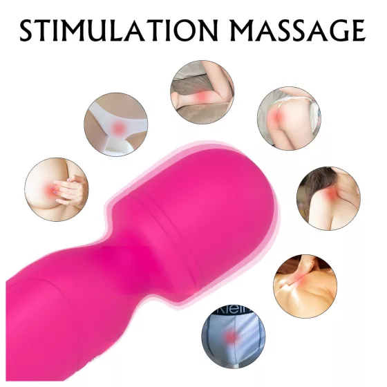 Sex HD Iris - masážní vibrátor se 2 motory a ohřevem - růžový