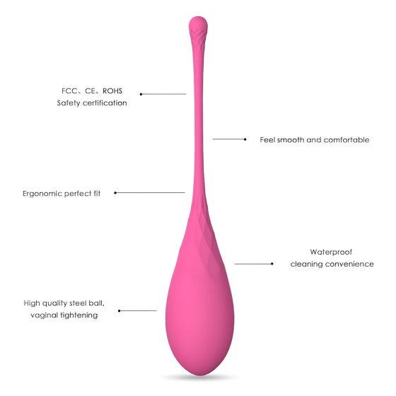 Sex HD Vajíčka - Sada 6 venušiných kuliček (růžová)