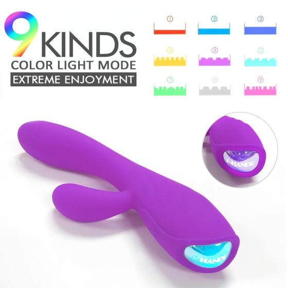 Sex HD Muses - dobíjecí, vodotěsný vyhřívaný vibrátor (fialový)