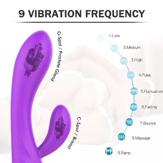 Sex HD Muses - vibrátor na baterii - vodotěsný - fialový