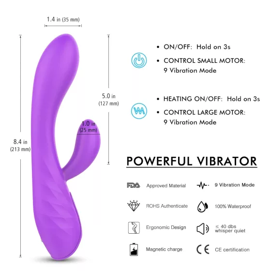 Sex HD Muses - vibrátor na baterii - vodotěsný - fialový