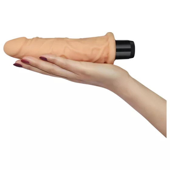 Lovetoy Real Feel - realistický vibrátor - 19 cm - tělová barva