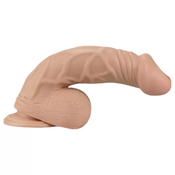 Lovetoy Real Extreme - dildo s přísavkou - 23 cm (přírodní)