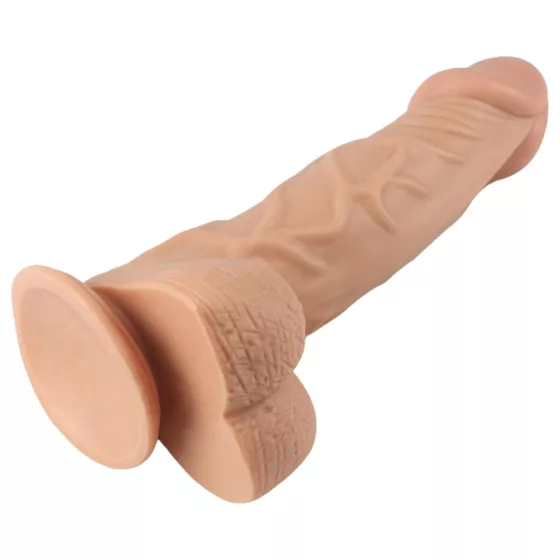 Lovetoy Real Extreme - dildo s přísavkou - 23 cm (přírodní)