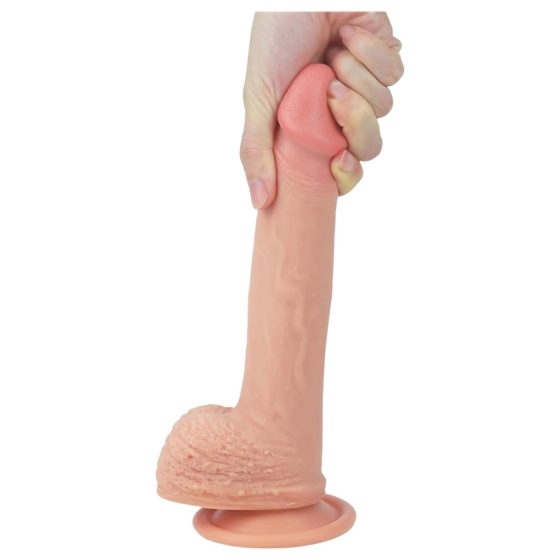 Lovetoy Nature Cock - realistické dildo s přísavkou - 21 cm (přírodní)