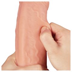   Lovetoy Nature Cock - dvouvrstvé realistické dildo - 28 cm (přírodní)