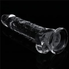   Lovetoy Flawless Clear - přísavkový dildo - 19 cm (průhledný)