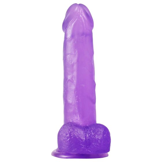 Lovetoy Jelly Studs - dildo s přísavkou - 20 cm (fialová)